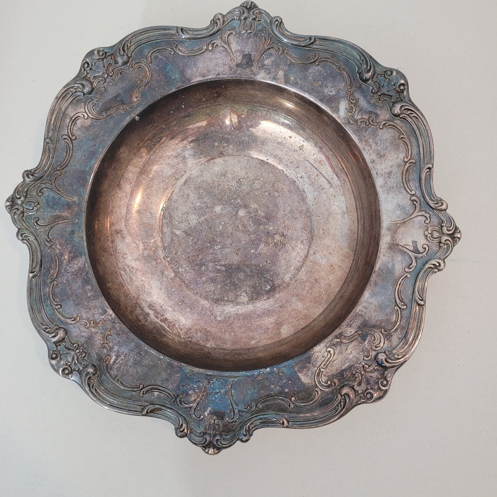 VINTAGE. Gorham Silver Plate Bowl with Engraved Markings YC1308